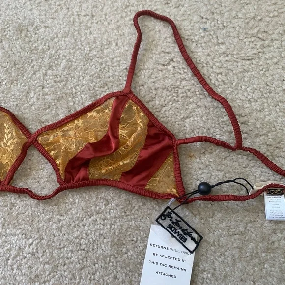 For Love & Lemons - Georgi Silk Paneled Bra (Free Shipping!) - Picture 5 of 6